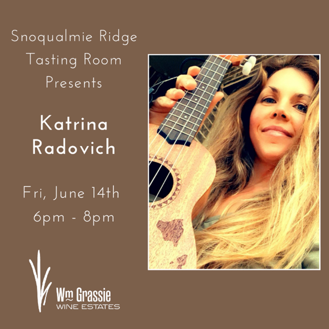 Kick off an unforgettable evening at William Grassie Wine Estates with Katrina Radovich's live performance.